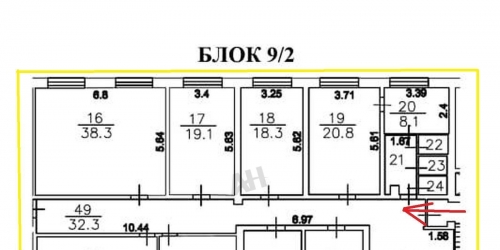 Торговое помещение Азовская ул,  д. 6