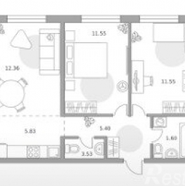 Продажа 3-комн квартиры на вторичном рынке Николо-Урюпино, улица Сергея Жадобкина,  д. 7 к1