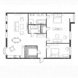 Аренда 3-комн квартиры на вторичном рынке улица Новый Арбат,  д. 27