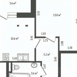 Продажа 1-комн квартиры на вторичном рынке Тосина улица,  д. 6
