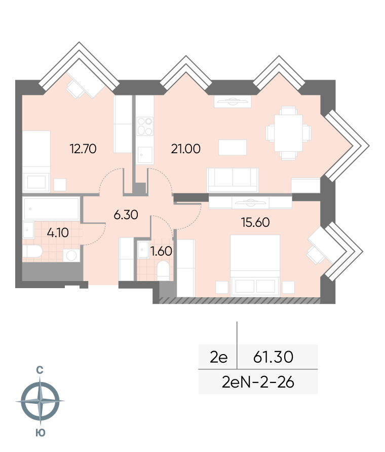 Продажа 2-комн квартиры в новостройке Борисовские Пруды улица, д.1
