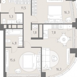 Продажа 3-комн квартиры в новостройке Верейская улица