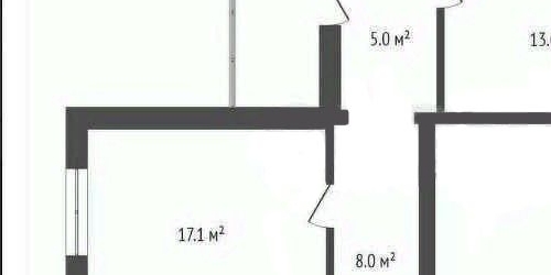 3-комн квартира улица Генерала Кузнецова, 17