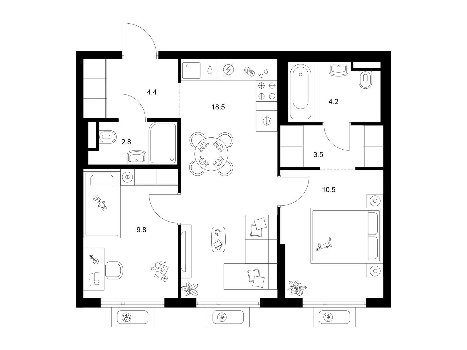 Продать Квартиры в новостройке Амурский парк, корп. 4.3   