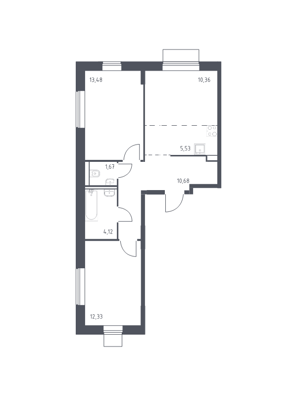 Продажа 2-комн квартиры в новостройке Москва г., Донецкая ул.,  к. 1