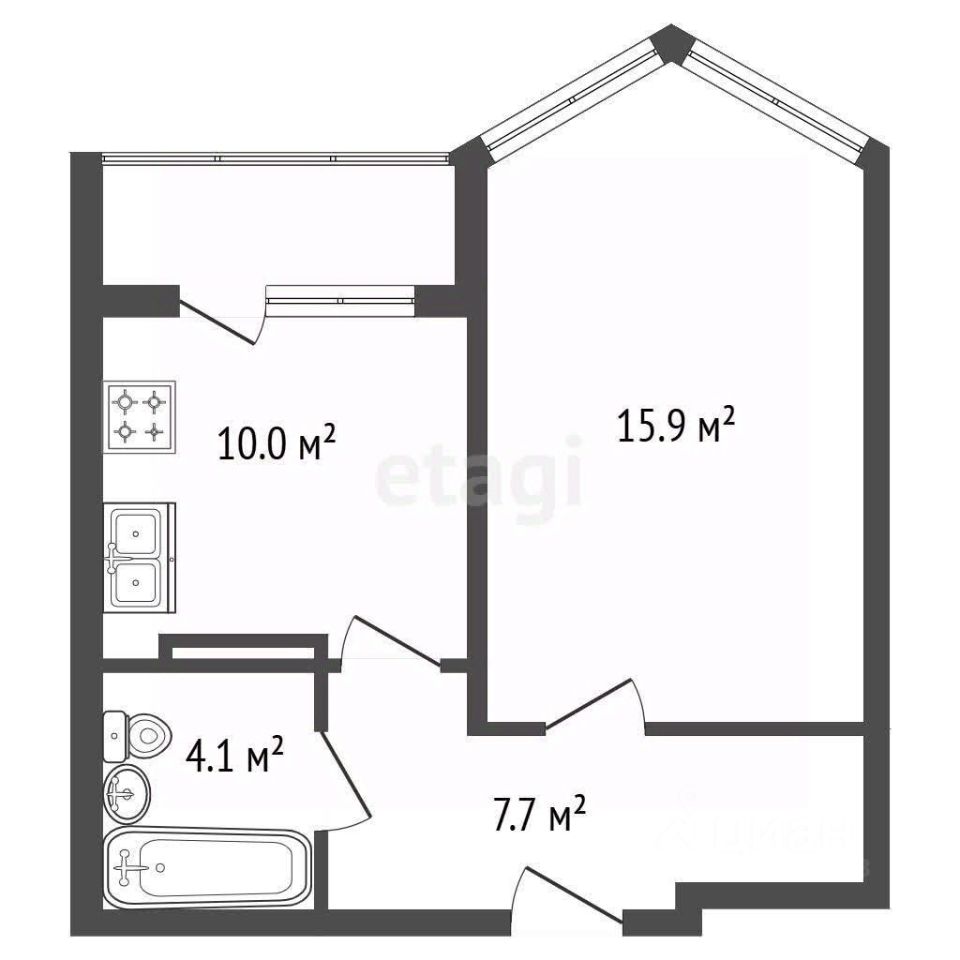 Продажа 1-комн квартиры на вторичном рынке Мурино, улица Шоссе в Лаврики, 78к2