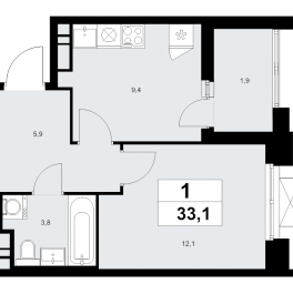 Продажа 1-комн квартиры в новостройке Прокшино д., Проектируемый проезд № 7029, к. 7.1.4 Продажа 1-комн квартиры в новостройке Прокшино д., Проектируемый проезд № 7029, к. 7.1.4