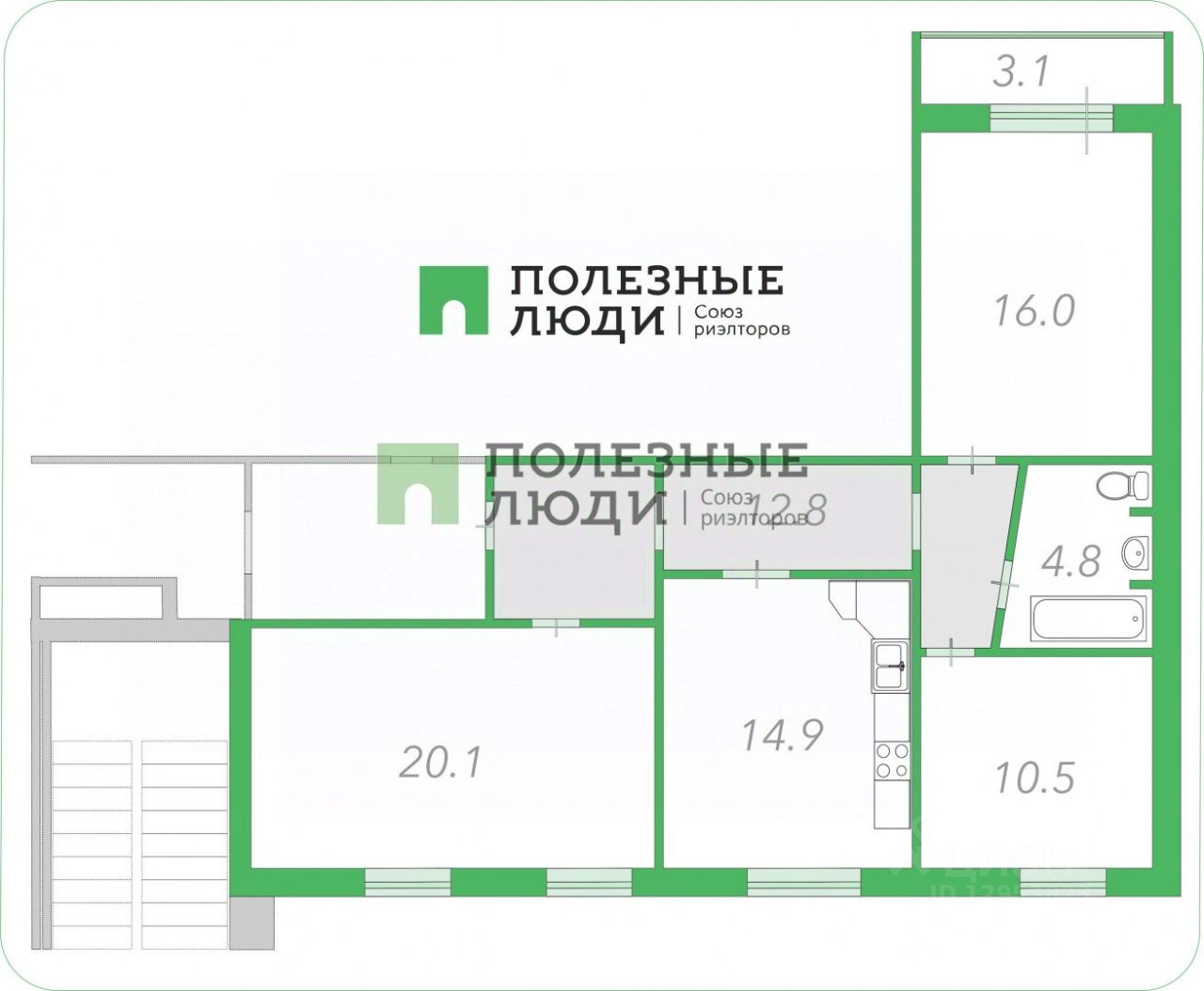 Продажа 3-комн квартиры на вторичном рынке Дунайский проспект, 24