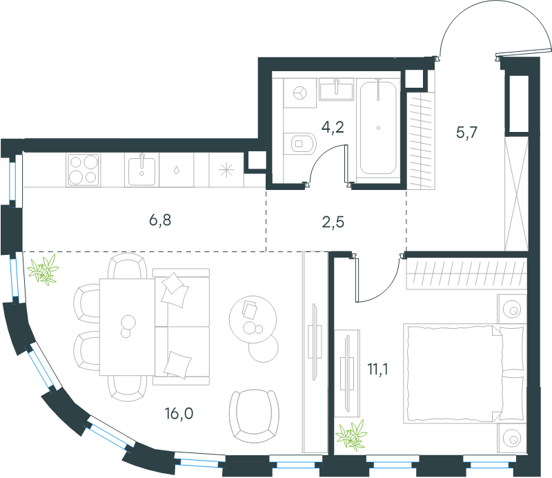Продажа 1-комн квартиры в новостройке Москва г., Перовское ш.,  к. 5