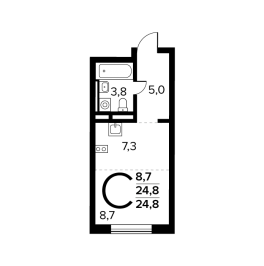 Продажа студии Десёновское пос., Калужское ш., к. 6.5 Продажа студии Десёновское пос., Калужское ш., к. 6.5