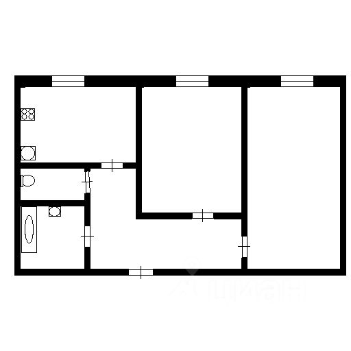 Продажа 2-комн квартиры на вторичном рынке улица Бадаева, 8к2
