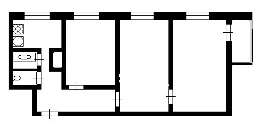 3-комн квартира улица Жени Егоровой, 5К1