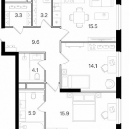 Продажа 2-комн квартиры на вторичном рынке ул Щукинская,  д. 7