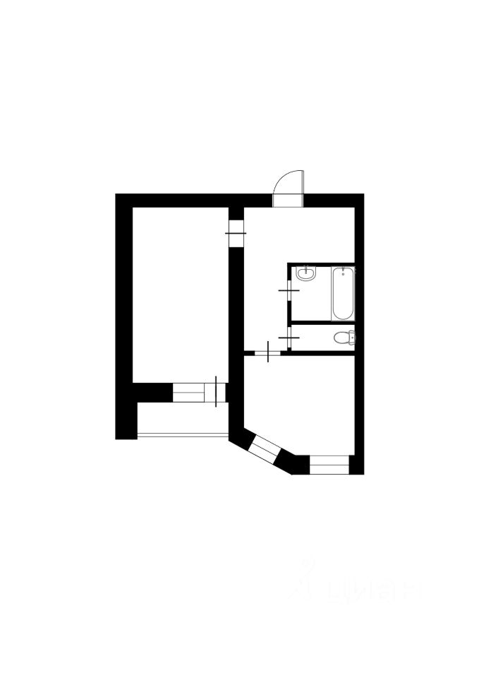 Аренда 1-комн квартиры на вторичном рынке Подольск, улица Некрасова, 1