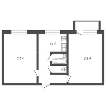 2-комн квартира Люберцы, Попова,  д. 25