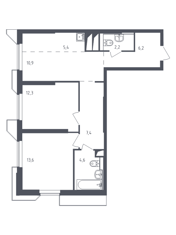 Продажа 2-комн квартиры в новостройке Раздоры д., Мякининское ш.,  к. 21