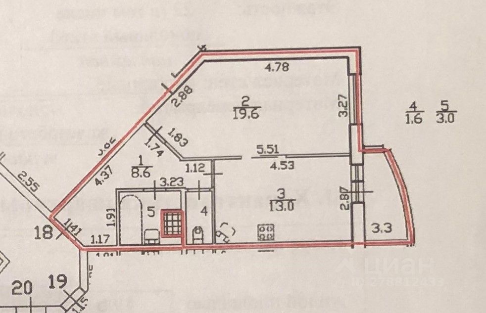 Продажа 1-комн квартиры на вторичном рынке Гражданский проспект, 113к3