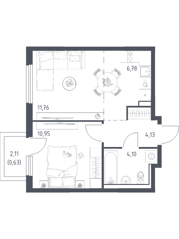 Продажа 1-комн квартиры в новостройке Мисайлово д., Молодежный б-р,  к. 21