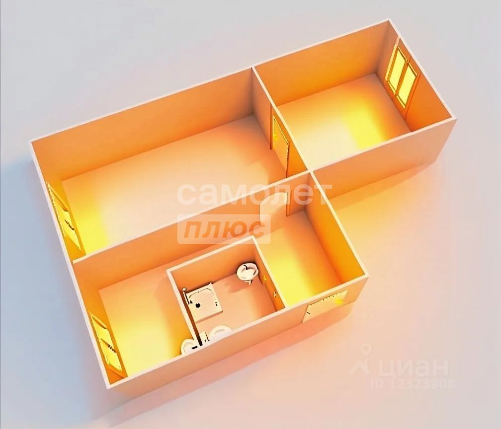 Продажа 2-комн квартиры на вторичном рынке Чехов, улица Чехова, 53