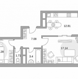 Продажа 2-комн квартиры на вторичном рынке Балашиха, ул Лукино,  д. 53А