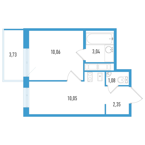 Продажа 1-комн квартиры в новостройке Шушары п., Окуловская ул.,  к. 1