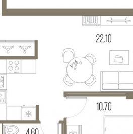 Продажа 1-комн квартиры в новостройке Ленинградское ш,  д. 57,  к. 2