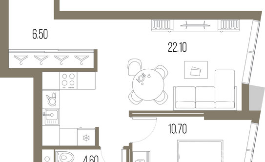 Продажа 1-комн квартиры в новостройке Ленинградское ш,  д. 57,  к. 2