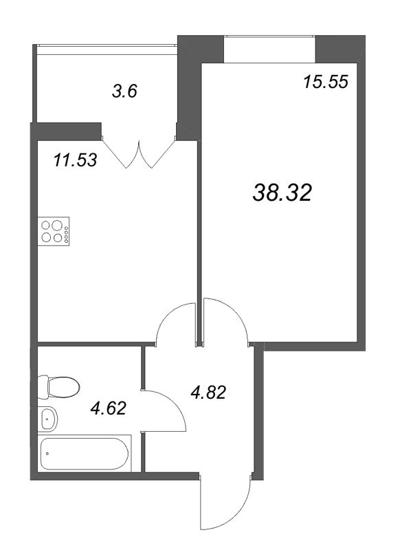 Продажа 1-комн квартиры в новостройке Скотное д., Рождественская ул.,  к. 1