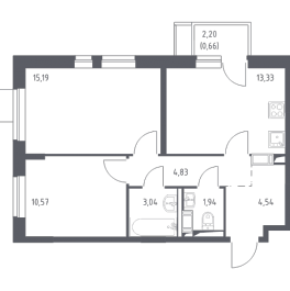 Продажа 2-комн квартиры в новостройке Юрлово д., Пятницкая ул.,  к. 2.1