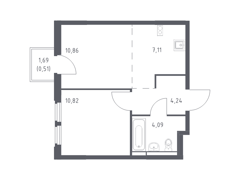 Продажа 1-комн квартиры в новостройке Королёв г., Тихонравова ул.,  к. 1