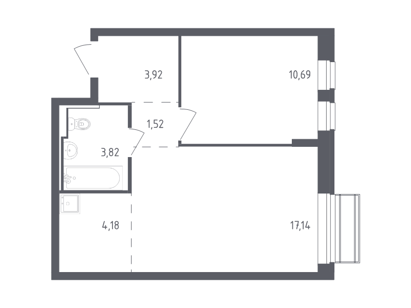 Продажа 1-комн квартиры в новостройке Лайково с., Лесная ул.,  к. 54