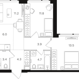 Продажа 2-комн квартиры в новостройке Москва г., Открытое ш., к. 1 Продажа 2-комн квартиры в новостройке Москва г., Открытое ш., к. 1