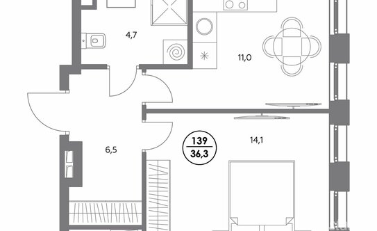 Продажа 1-комн квартиры в новостройке Шоссейная улица,  д. 4Д