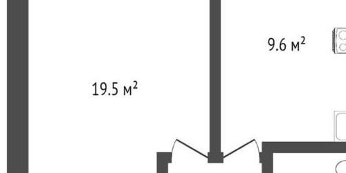 1-комн квартира Слободской переулок, 2
