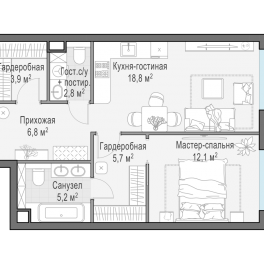 Продажа 1-комн квартиры в новостройке Москва г., Симоновская наб.,  к. Line 11