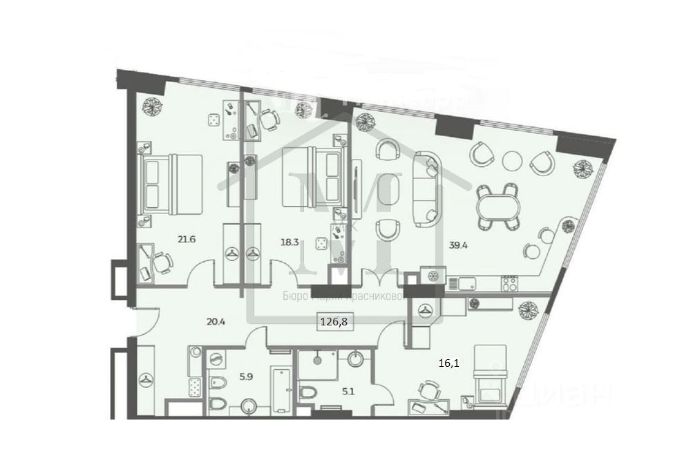 Продажа 4-комн квартиры на вторичном рынке Мытная улица, 40к4