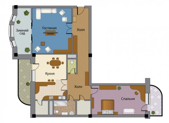 Планировка ЖК Сосны Николина Гора,  м2