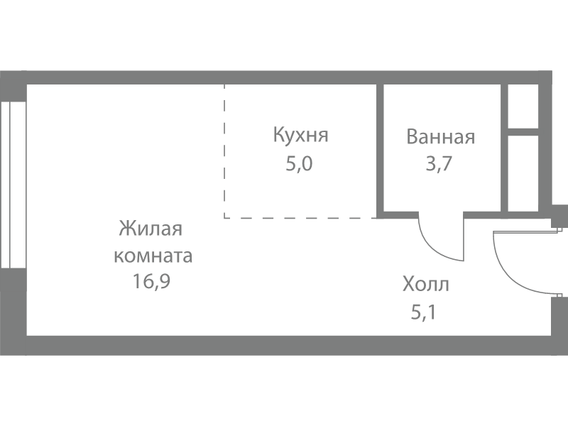 Продажа студии Москва г., Сколковское ш.,  к. 4