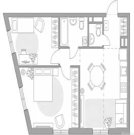 Продажа 2-комн квартиры в новостройке , Рязанский проспект, 4Ас2 Продажа 2-комн квартиры в новостройке , Рязанский проспект, 4Ас2