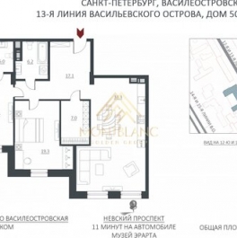 Продажа 3-комн квартиры на вторичном рынке 12-я линия,  д. 50