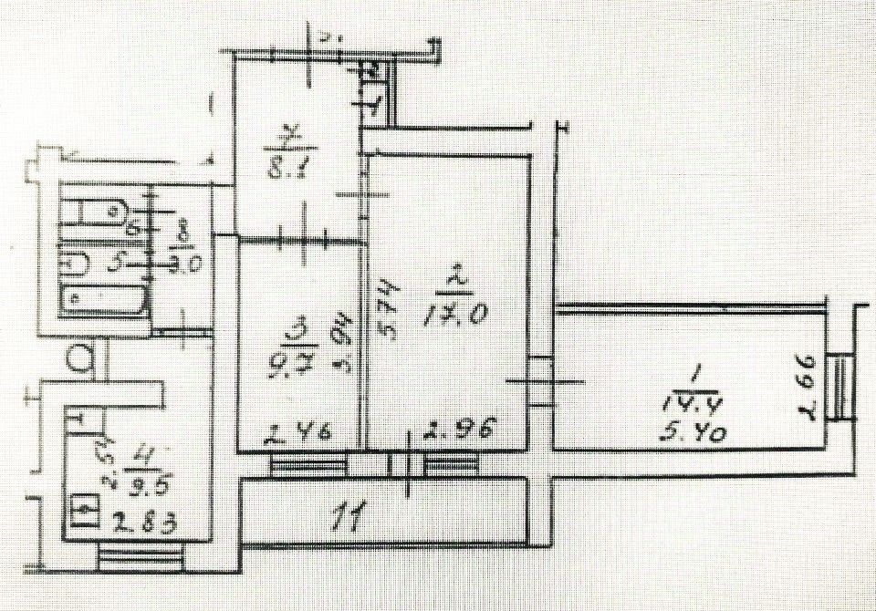 Продажа 3-комн квартиры на вторичном рынке Одинцово, Союзная улица, 6