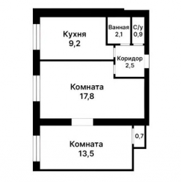 Продажа 2-комн квартиры на вторичном рынке ул Саратовская,  д. 7,  к. 2