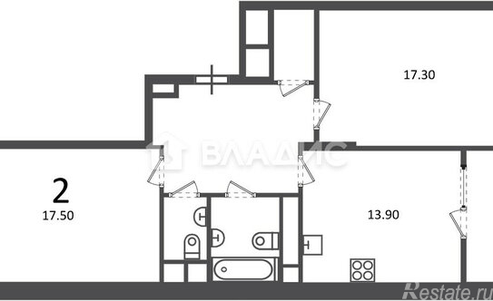 Продажа 2-комн квартиры на вторичном рынке ул Клинская,  д. 2,  к. 1