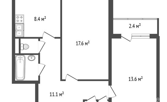 Продажа 2-комн квартиры на вторичном рынке проспект Королёва,  д. 46 к3