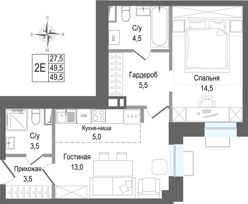 Продажа 1-комн квартиры в новостройке Королёв г.,  к. 3