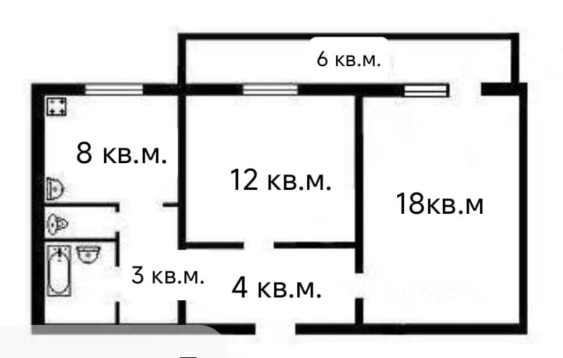 Продажа 2-комн квартиры на вторичном рынке улица Котина, 8К1