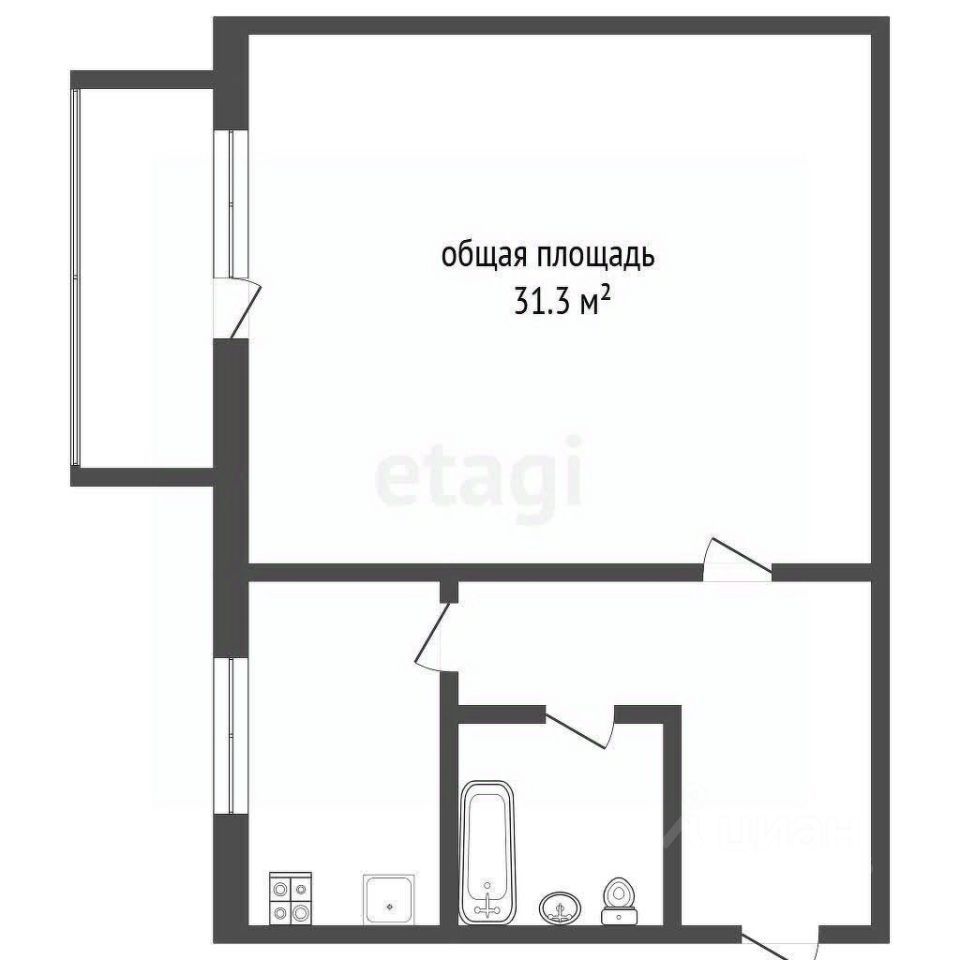 Продажа 1-комн квартиры на вторичном рынке Химки, Пролетарская улица, 9