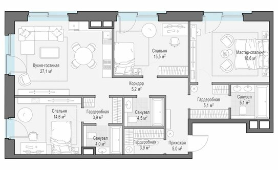 Продажа 3-комн квартиры на вторичном рынке улица Ильинка,  д. 3/8 с6