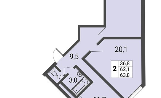 Продажа 2-комн квартиры на вторичном рынке ул Липчанского,  д. 10