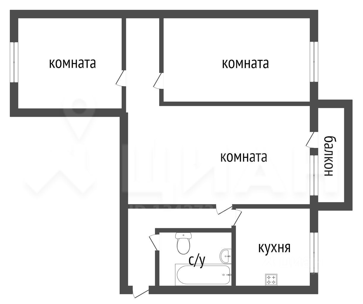 Аренда 3-комн квартиры на вторичном рынке улица Академика Волгина, 15К2